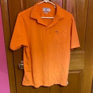 Southern Tide The Skipjack Classic Fit Orange Pima Cotton Polo
